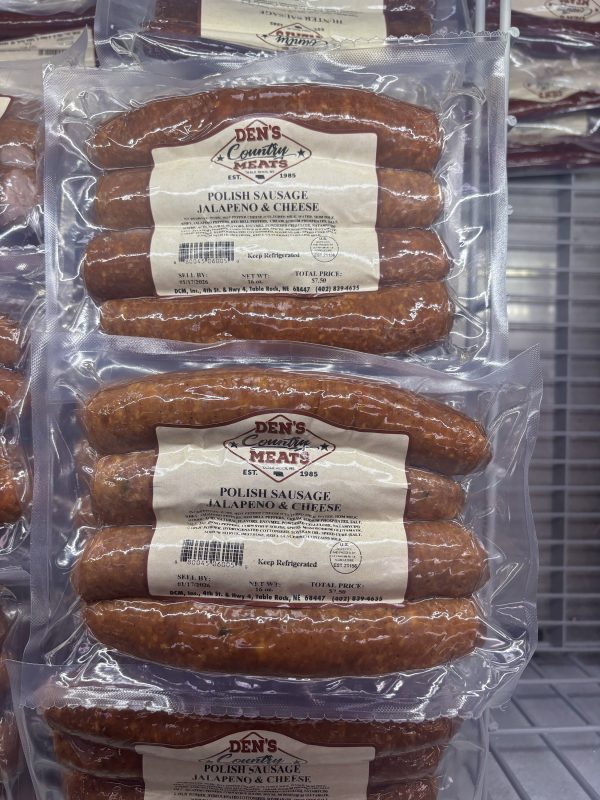 Polish Sausage with Cheese & Jalapeños