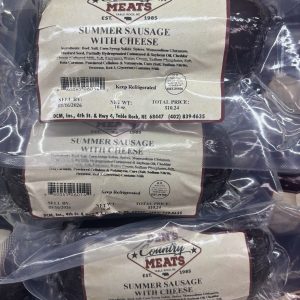 Summer Sausage with Cheese
